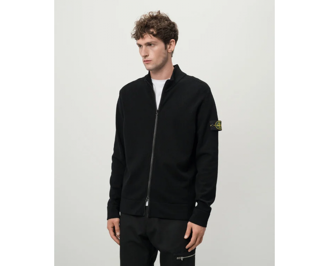 Stone Island Wool Sweatshirt With Zip - 7tonn: брендовий одяг та